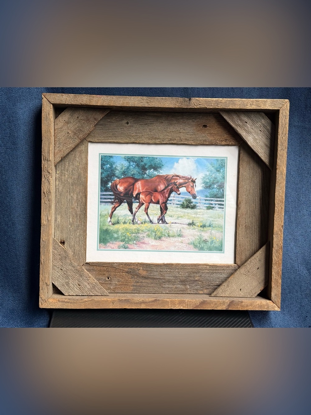Rustic Brown Horse Print Wall Art by